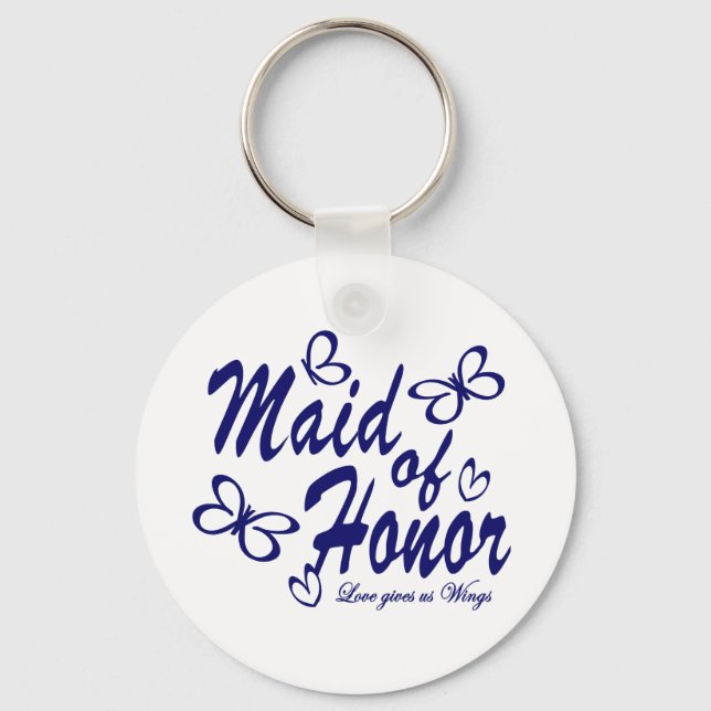 Butterfly/ Maid of Honor Keychain (Front)