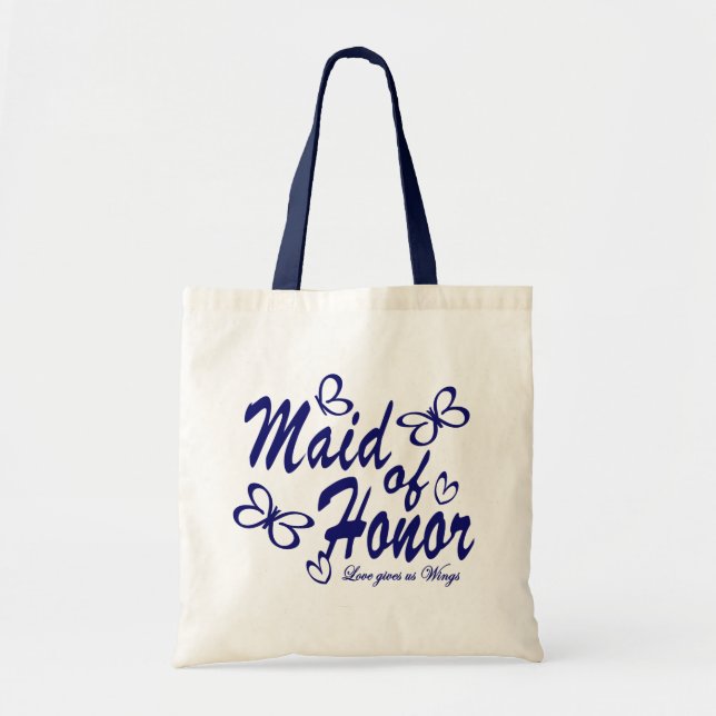 Butterfly/ Maid of Honor Tote Bag (Front)