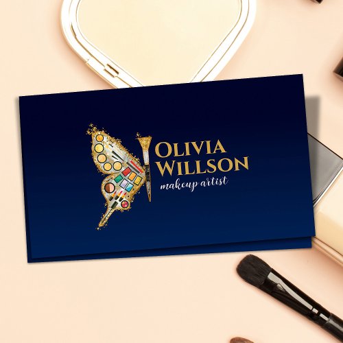 Butterfly Makeup Kit _ Pearl and gold Business Card