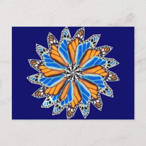 Butterfly Mandala 2 Postcard