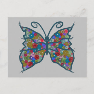 Butterfly - Mandala. "Keep Creating" - Collection. Postcard