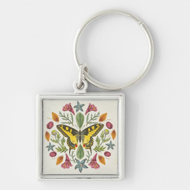 Butterfly Mandala Keychain (Front)