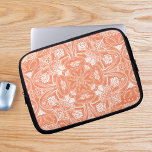 Butterfly Mandala Laptop Sleeve<br><div class="desc">Looking for a stylish and personalized laptop case that will keep your device protected while also showcasing your unique style? Look no further than our hand-drawn butterfly life cycle mandala laptop case! Featuring a beautiful and intricate design of monarch butterflies, caterpillars, chrysalis, and and flowers patterned in a mandala, this...</div>