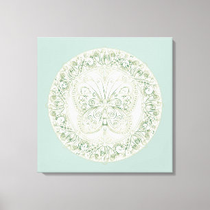 Butterfly Mandala - Wrapped Canvas Print