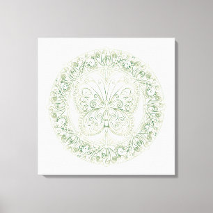 Butterfly Mandala - Wrapped Canvas Print