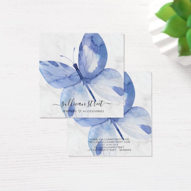 Butterfly Marble Earrings Jewelry Display Card (Desk)