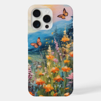 Butterfly meadow colorful     painted IPhone case 
