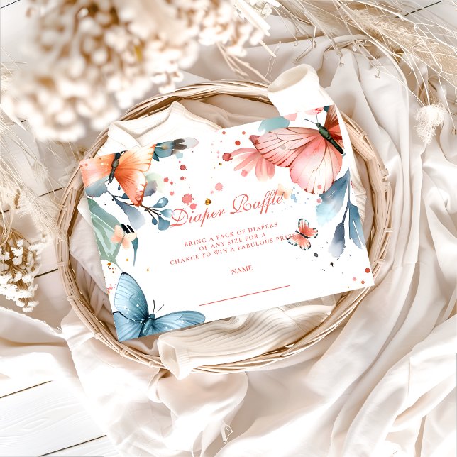 Butterfly Meadow Diapper Raffle Enclosure Card (Creator Uploaded)