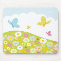 Butterfly Meadow Mouse Pad