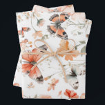 Butterfly Meadow Watercolor Pretty Wrapping Paper Sheets<br><div class="desc">Also available are matching items like invitations,  enclosure cards,  return address labels,  favors,  gift tags,  bridesmaids gifts,  thank you notes,  envelopes,  and more! If you'd like something custom,  click “message” below my profile to get in touch!</div>