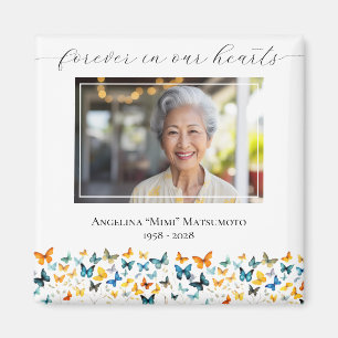 Butterfly Memorial Keepsake Photo Magnet