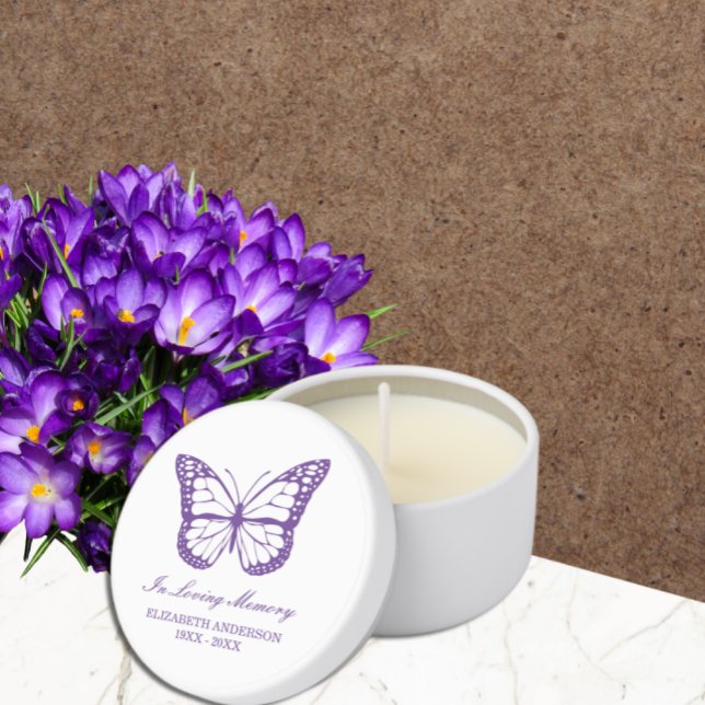 Butterfly Memorial Mini Candle Favors (Creator Uploaded)