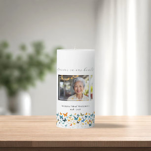 Butterfly Memorial Photo Candle 3”x6”