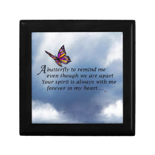 Butterfly Memorial Poem Gift Box