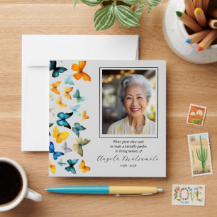 Butterfly Memorial Seed Packet Envelope