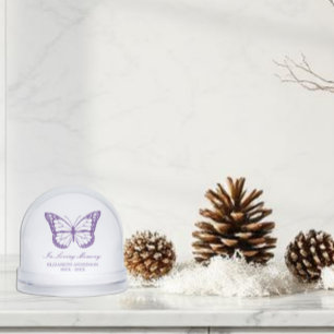 Butterfly Memorial Snow Globe