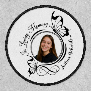 Butterfly Memorial Tribute With Gentle Symbolism Patch