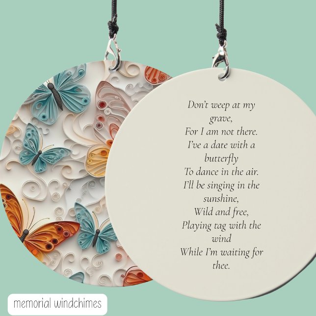 Butterfly Memorial  Wind Chime (Creator Uploaded)