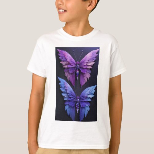 Butterfly Metamorphosis Surreal Watercolor T_Shir T_Shirt