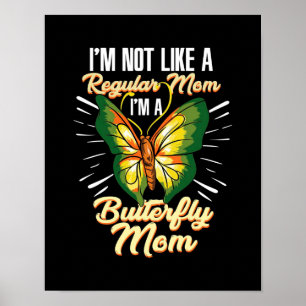 Butterfly Mom Gift, Mom Birthday Gift,Mother's Day Poster