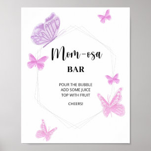 Butterfly \ Mom-osa bar Poster