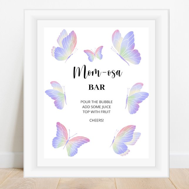 Butterfly \ Mom-osa bar  Poster (Creator Uploaded)
