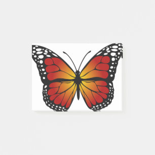 Butterfly Monarch Abstract Artistic Line Art Post-it Notes