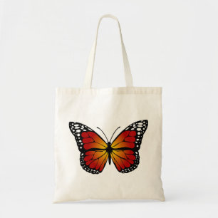 Butterfly Monarch Abstract Artistic Line Art Tote Bag