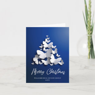 Butterfly Monarch Christmas Corporate Greeting Holiday Card