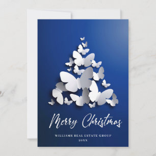 Butterfly Monarch Christmas Corporate Greeting Holiday Card