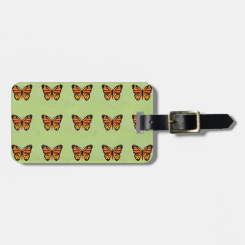 Butterfly Monarch Colorful Luggage Tag