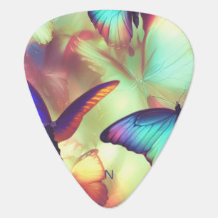Butterfly Monogram Groverallman Guitar Pick