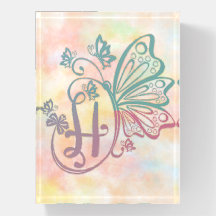 Butterfly Monogram Letter H
