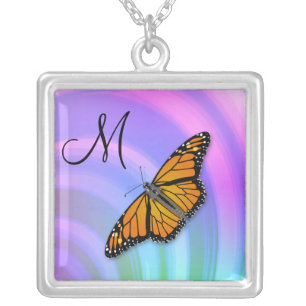 Butterfly Monogram M Necklace