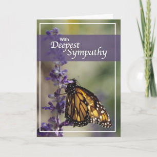 Butterfly Montage Sympathy Card
