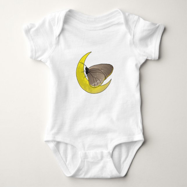 Butterfly Moon Baby Bodysuit (Front)