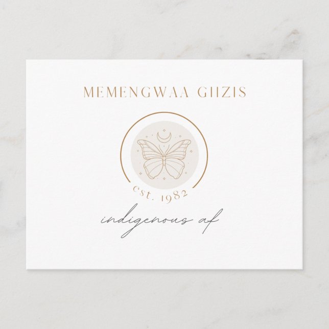 Butterfly Moon Postcard (Front)