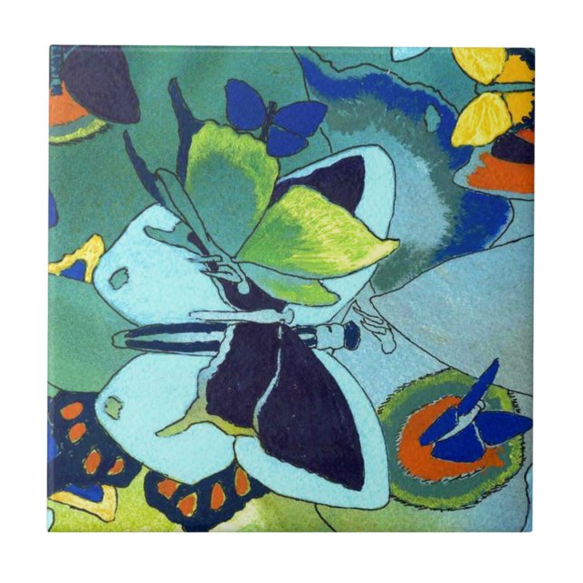 Butterfly Mosaic Gift Tile (Front)