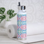 Butterfly Mosaic Water Bottle<br><div class="desc">The Heart of Butterflies was used to create this colorful mosaic and is one of SW Designs most coveted due to the variety of colors and the deeper meaning of butterflies fluttering. A 3 part process was used to create this digital mosaic creating a whole new colorful design.</div>