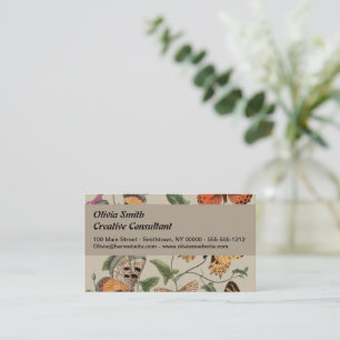 Butterfly Moth Nature Collection Drawing Business Card