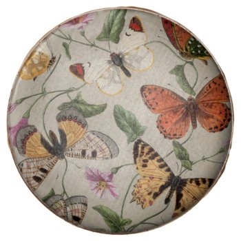 Butterfly Moth Nature Collection Drawing Chocolate Covered Oreo by antiqueart at Zazzle