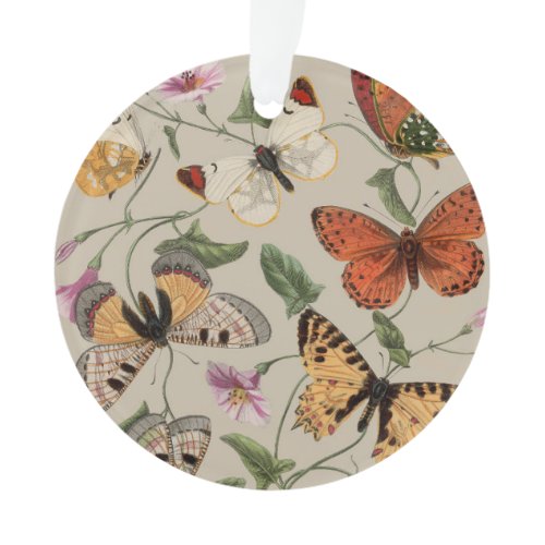 Butterfly Moth Nature Collection Drawing Ornament