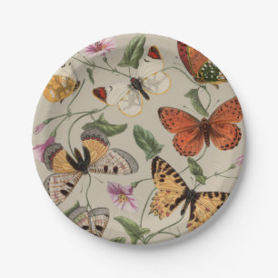 Butterfly Moth Nature Collection Drawing Paper Plates