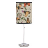 Butterfly Moth Nature Collection Drawing Table Lamp (Back)
