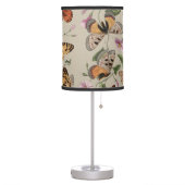 Butterfly Moth Nature Collection Drawing Table Lamp (Left)