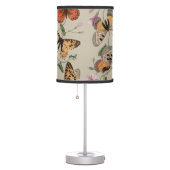 Butterfly Moth Nature Collection Drawing Table Lamp (Right)