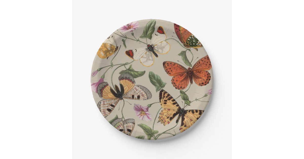 Watercolor Paper Plate Butterflies