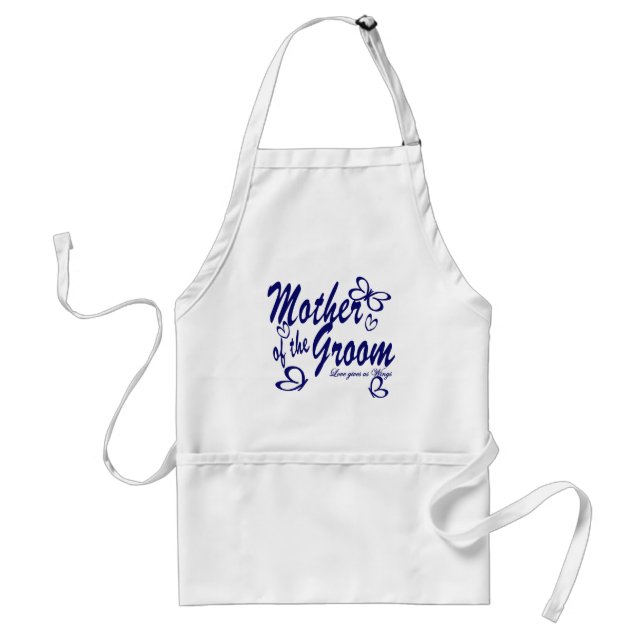 Butterfly/Mother of the Groom Adult Apron (Front)