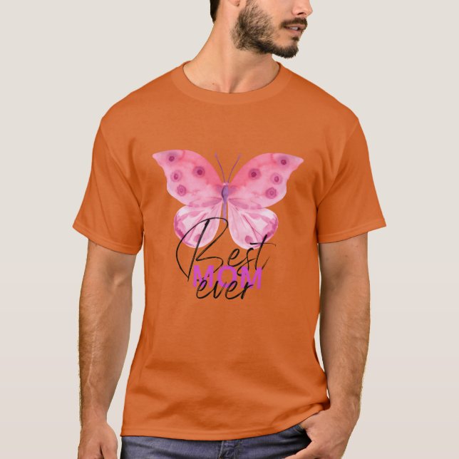 Butterfly Mothers Day girl T-Shirt (Front)