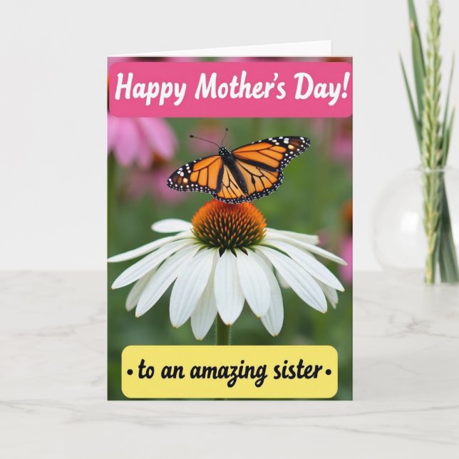 Butterfly Mothers Day Image Card (Front)